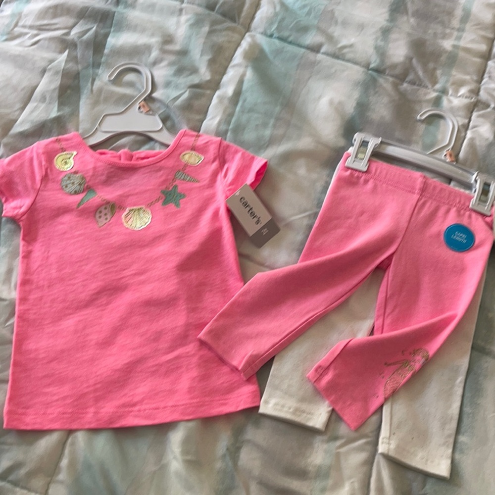 Carter’s 2T mermaid outfit NWT 3 pc set